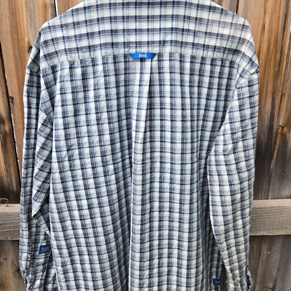 Planet Earth Vintage Flannel Shirt View 3